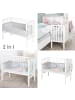 roba Beistellbett 2in1 weiß roba Style + Matratze Nestchen, Barriere höhenverstellbar