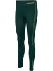 Hummel Leggings Hmlmt Zone Seamless Mw Tights in DEEP TEAL/SULPHUR SPRING