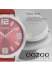 Oozoo Analog-Armbanduhr Oozoo Timepieces rot extra groß (ca. 51mm)