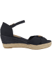 Tommy Hilfiger Keilsandale Basic Open Toe Mid Wedge in dunkelblau