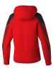 erima Damen Kapuzensweat in rot/schwarz