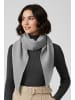 Faera Weicher Strickschal mit dezenter Struktur in Grau