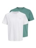 JACK & JONES Junior 2er-Pack Kurzarm T-Shirts JJCOLLEGE JNR in mineral blue