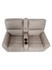 MCW 2er Kinosessel K17 mit Getränkehalter, Stoff/Textil hellgrau