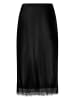 Zero  Satinrock mit Spitze in Black Beauty