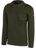 Normani Outdoor Sports Herren BW-Pullover mit Schurwolle Barntrup in Oliv