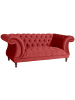 58 aufm Kessel CHESTERFIELD Sofa 2-Sitzer Kaylin Samtvelours ziegel