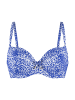 Linga Dore top Bikini in Blau weiss Druck