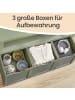VASAGLE Schuhbank Helan-old in Olivegrün - (B)102 x (H)60 x (T)30 cm