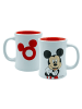 Geda Labels Tasse Mickey 3D Relief  in Rot - 360ml