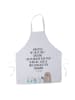 Mr. & Mrs. Panda Backschürze Otter Stein mit Spruch in Weiß