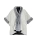 Usha Women Poncho in Hellgrau
