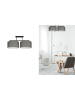 Licht-Erlebnisse Deckenlampe (L)70 x (H)30 cm in Schwarz Graphit Weiß