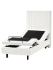 Beliani Einzelbett CASTELLAN in Weiß/Schwarz - (W) 80 x (H) 120 x (L) 216 cm
