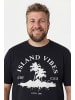 Men Plus Kurzarm T-Shirt in rubinrot