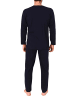 NORMANN Schlafanzug langarm Frontprint in navy1