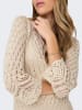 JACQUELINE de YONG Kleid Locker Leichtes Sommer Basic Midi-Strickkleid in Beige