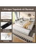 ABRIHOME Ausziehbares Schlafsofa Daybett mit Staufach Ohne Matratze 140x200cm 