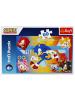 Sonic Sonic Lustiges Puzzle 60 Teile Perfekt für junge Puzzle Fans in mehrfarbig