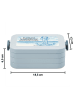 Mr. & Mrs. Panda Bentobox Anker Blau Design mit Spruch in Blau Pastell