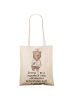 Mr. & Mrs. Panda totebag Ärztin Superheld mit Spruch in Creme