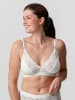 Erlich Textil  Clara Bralette - verstellbare Träger, Clara Bralette mit Spitze aus Modal - verstellbare Träger in ecru