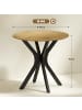 HOMCOM Esstisch in Naturholz 78L x 78B x 75H cm