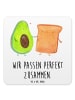 Mr. & Mrs. Panda Untersetzer Set Avocado Toast mit Spruch in Weiß