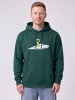 wat? Apparel Sweatshirt Alien on a paper plane in Glazed Green