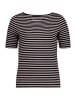 Betty Barclay Basic Shirt kurzarm in Taupe/Black
