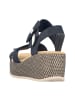 rieker Plateau Sandaletten in Blau