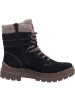 remonte Winterstiefeletten in schwarz/schwarz/schw