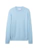 TOM TAILOR Denim Pullover STRUCTURED BASIC in Blau