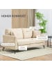 HOMCOM 2 Sitzer Sofa-179L x 80B x 89H cm-Beige