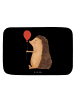 Mr. & Mrs. Panda Badteppich Igel Luftballon ohne Spruch in Schwarz