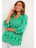 CULTURE Kurzarm-Bluse CUtia Casual fit in Holly Green
