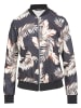 Cloud5ive Cloud5ive Damen Cloud5ive Damen Blouson Bomberjacke mit Blätter Print in black