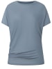 super.natural Merino T-Shirt W YOGA LOOSE TEE in Grau-Blau