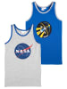 Nasa (2er Pack) NASA Unterhemd in blau/grau