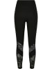 Urban Classics Urban Classics Damen Ladies Highwaist Lace Inset Leggings in black