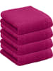 REDBEST Frottier, Leichtfrottier Gästetuch 4er-Pack Oceanside in fuchsia