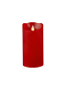 STAR Trading LED Stumpenkerze ,M-Twinkle' aus Echtwachs, Batterie und Timer, rot, 1