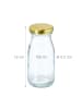 relaxdays 24 x Flasche in Transparent/ Gold - 150 ml