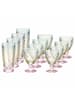 Villeroy & Boch 12er Set Longdrink- und Weinglas-Set Boston Pearl in bunt