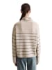 Marc O'Polo Gestreifter Rollkragenpullover relaxed in Light Beige