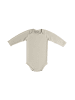Sämann Baby Body aus 100% Bio-Baumwolle Schlupfbody langarm gerippt Oat Milk