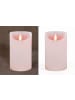 Coen Bakker LED Echtwachskerze 10cm mit Timer in Rosa