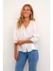 Kaffe Langarm-Bluse KAsonja Loose fit in Chalk
