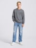 Petrol Industries Meliertes Sweatshirt mit Rundhals Forgerun in Schwarz