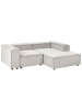 Beliani 3-tlg Modulsofa ARDAL in Beige/Schwarz